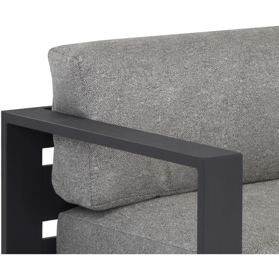 Tavira Charcoal / Lanikai Salt and Pepper Outdoor Sofa